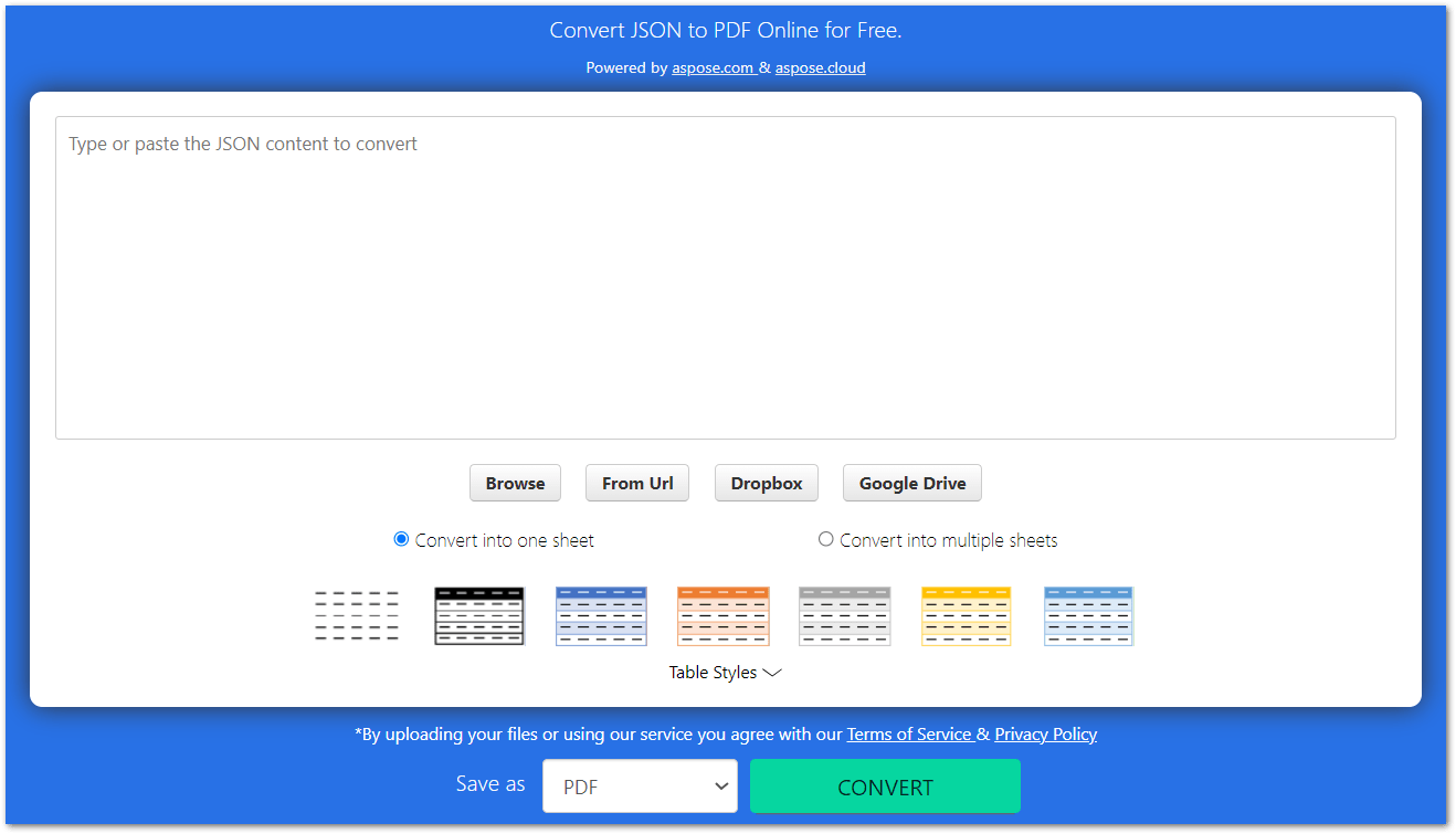 Convert JSON to PDF in Java Export JSON Data to PDF